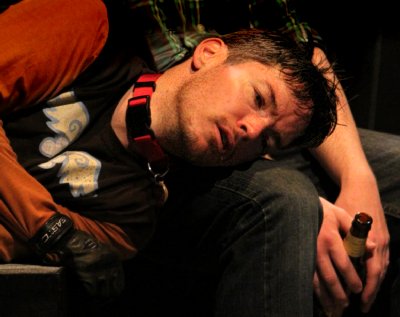 David S. Hogan as Enzo at Book-It Repertory Theatre in Seattle, Washington. Photo by Alan Alabastro.