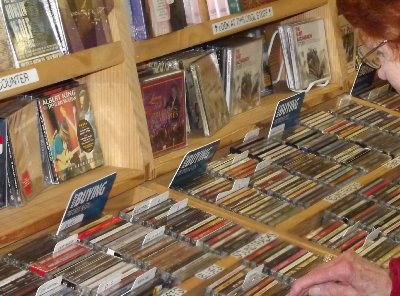 CDs on sale.
