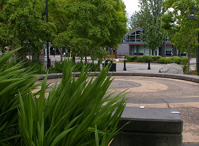 A downtown park in Renton, Washington.