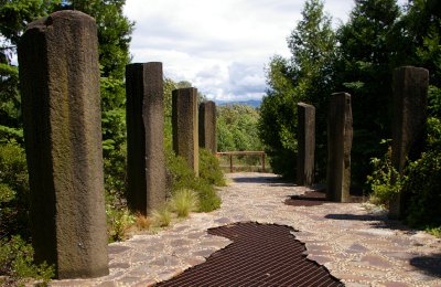 The entry of the Waterworks Gardens in Renton, Washington.